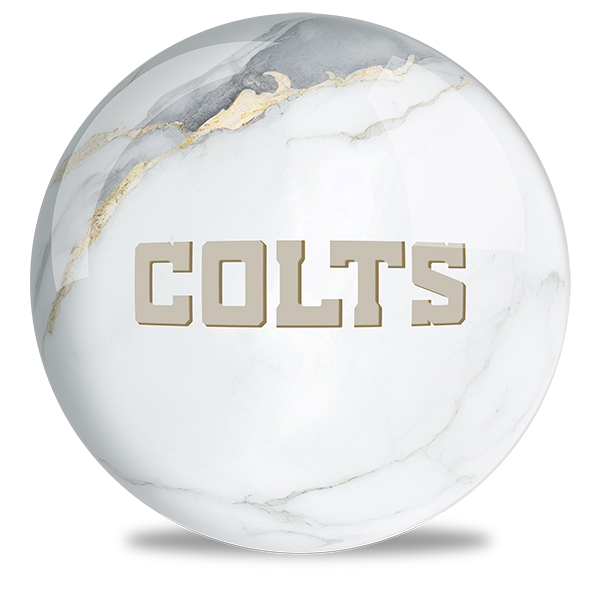 Indianapolis Colts regulation NFL bowing ball white marble design