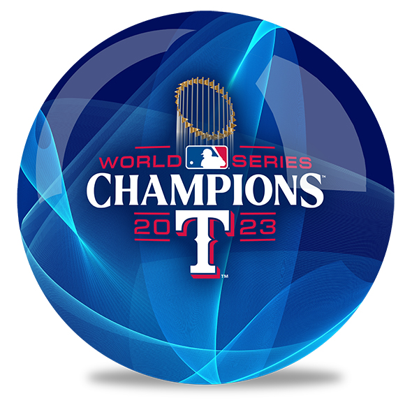 Texas Ranger Collection Ball 2023 World Series Champion Texas Rangers bowling ball regulation size ...