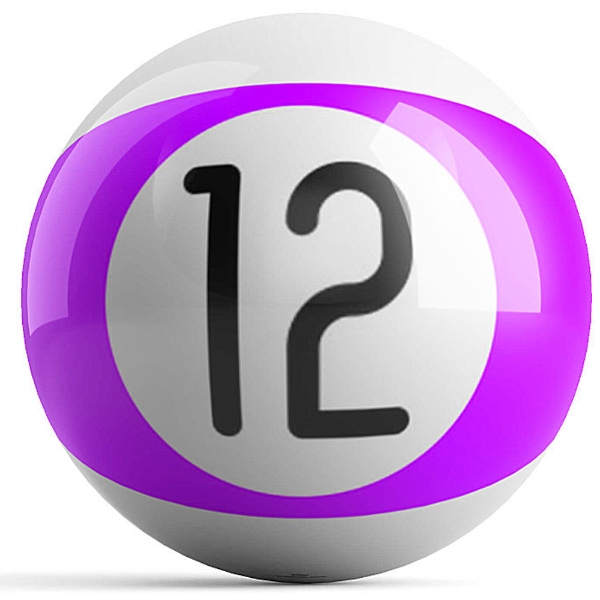 Purple Stripe 12 Ball