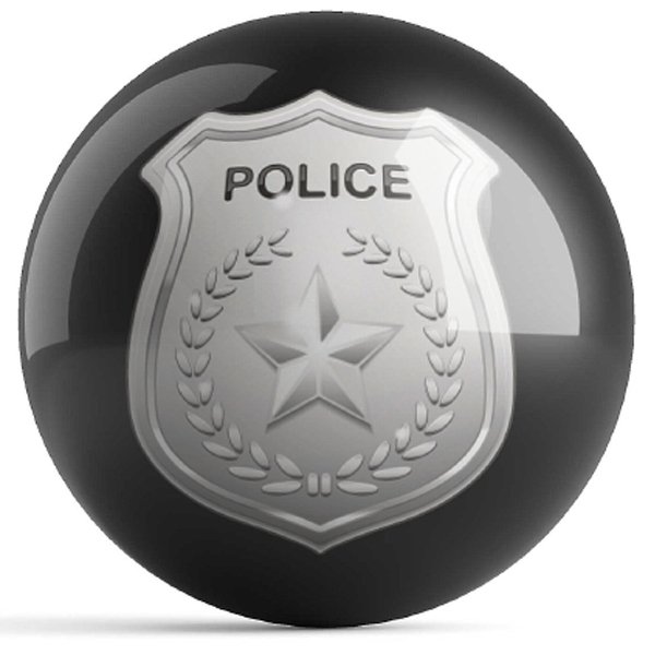 Police Dept Shield Black